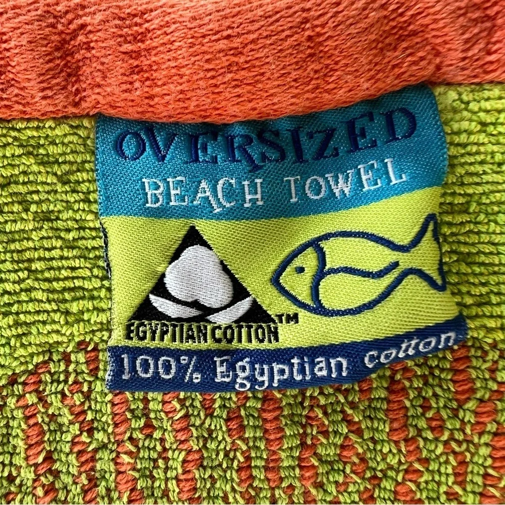 Y2K 100% Egyptian Cotton Oversized Beach Towel Colorful Fruit Polk-A-Dots 36x66